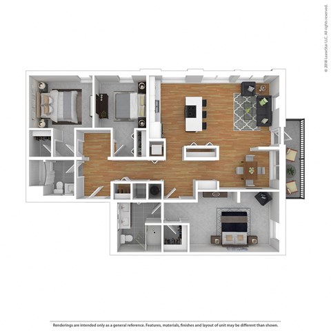 Arterra KC C2 3D Floor Plan